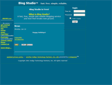 Tablet Screenshot of blogstudio.com
